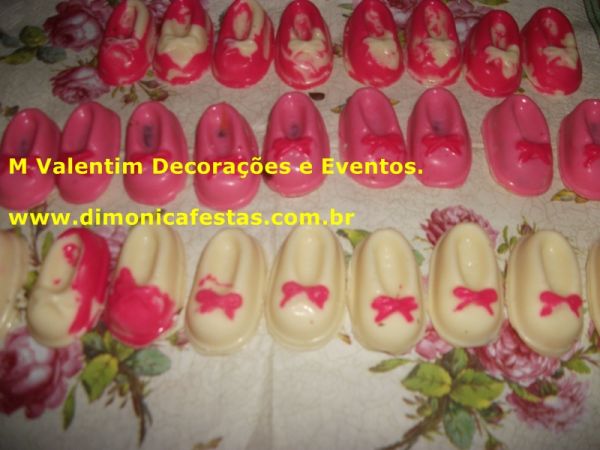 Sapatinhos de chocolate.