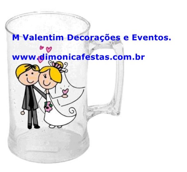 Caneca de acrilico personalizada.